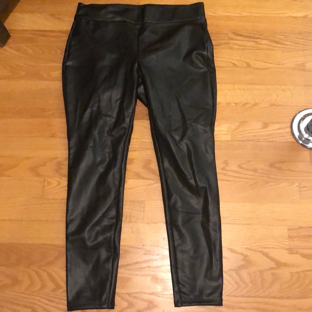 Faux leather pants! Loft brand